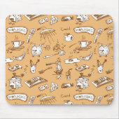 Ontbijt patroon 2 muismat (Voorkant)