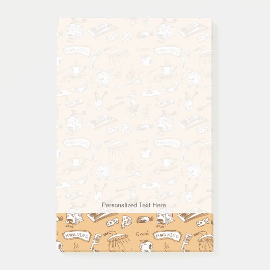 Ontbijt patroon 2 post-it® notes (Voorkant)