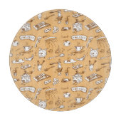 Ontbijt patroon 2 snijplank (Voorkant)