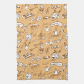 Ontbijt patroon 2 theedoek (Verticaal)