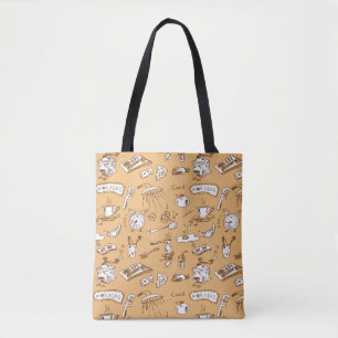 Ontbijt patroon 2 tote bag