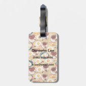 Ontbijt patroon 3 bagagelabel (Achterkant verticaal)