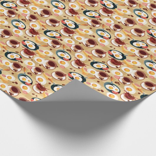 Ontbijt patroon 3 cadeaupapier (Hoek)