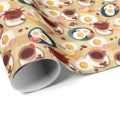 Ontbijt patroon 3 cadeaupapier (Rol Hoek)