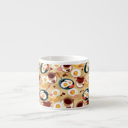 Ontbijt patroon 3 espresso kop (Voorkant)