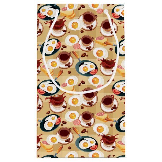 Ontbijt patroon 3 klein cadeauzakje (Achterkant)