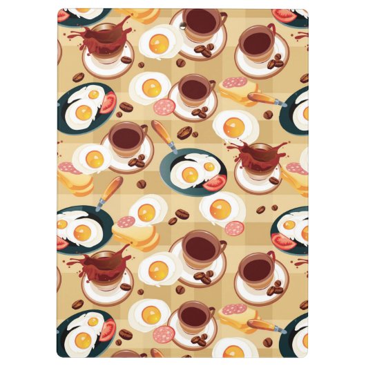 Ontbijt patroon 3 klembord (Achterkant)