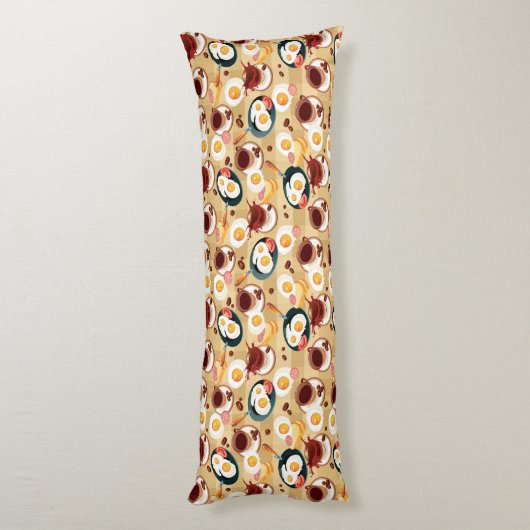 Ontbijt patroon 3 lichaamskussen (Achterkant (Verticaal))