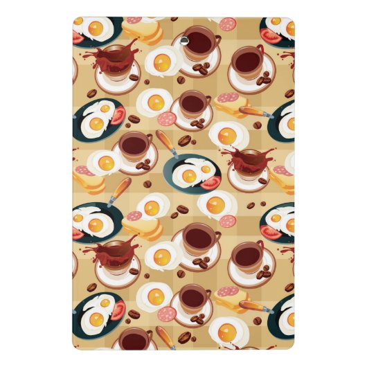 Ontbijt patroon 3 mini klembord (Achterkant)