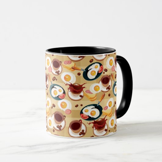 Ontbijt patroon 3 mok (Voorkant rechts)