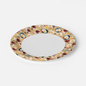 Ontbijt patroon 3 papieren bordje (Gekanteld)