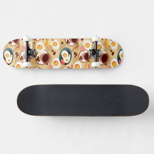 Ontbijt patroon 3 skateboard (Horizontaal)