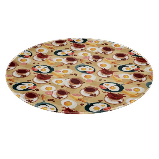 Ontbijt patroon 3 snijplank (Hoek)