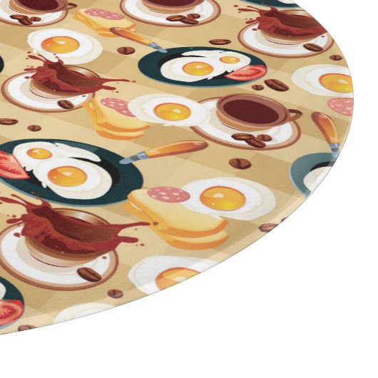 Ontbijt patroon 3 snijplank (Hoek)