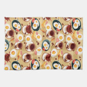Ontbijt patroon 3 theedoek (Horizontaal)