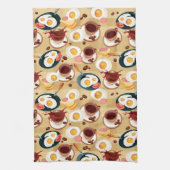 Ontbijt patroon 3 theedoek (Verticaal)