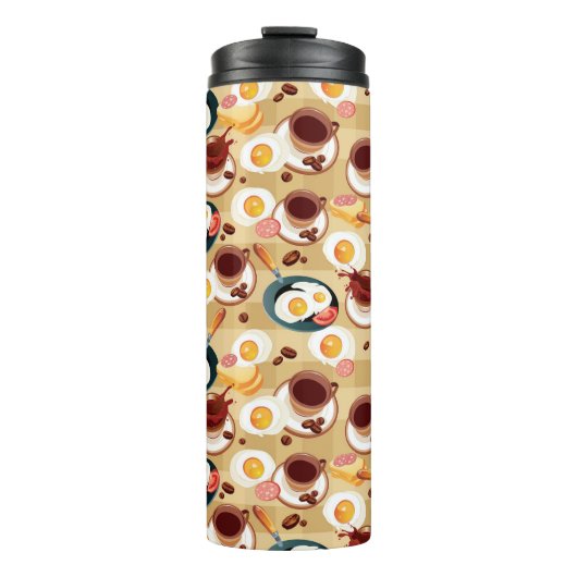 Ontbijt patroon 3 thermosbeker (Voorkant)