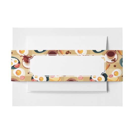 Ontbijt patroon 3 uitnodigingen wikkel (Voorkant Voorbeeld)