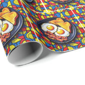 Ontbijt Pop Art Cadeaupapier (Rol Hoek)
