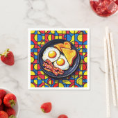Ontbijt Pop Art Servet (Insitu)