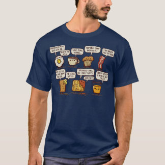 Ontbijt Puns zijn Waffle T-shirt
