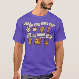 Ontbijt Puns zijn Waffle T-shirt
