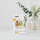 Ontbijt Restaurant Interface visitekaartje (Staand voorkant)