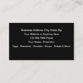 Ontbijt Restaurant Rooster Theme Visitekaartje (Achterkant)