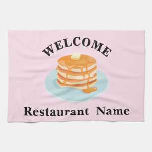 Ontbijt restaurant welkom bakkerij Gepersonaliseer Theedoek