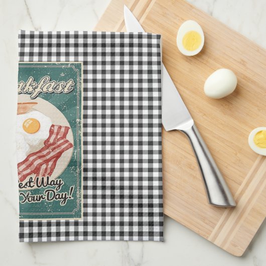 Ontbijt Retro Theedoek (Quarter Fold)