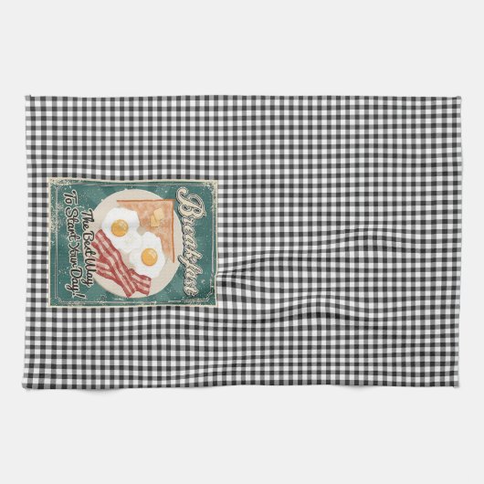 Ontbijt Retro Theedoek (Horizontaal)