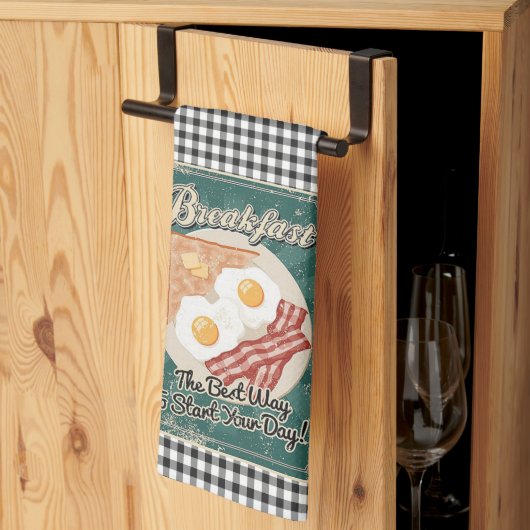 Ontbijt Retro Theedoek (Derde Gevouwen)