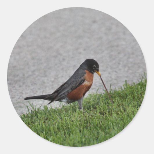 Ontbijt Ronde Sticker (Voorkant)