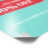 Ontbijt Sale, Koffiewinkel Ontbijt Menu Foto Afdruk (Hoek)