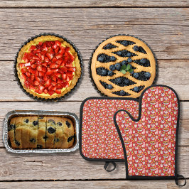 Ontbijt smoothies en rood fruit ovenwant & pannenlap set