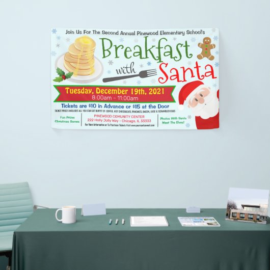 Ontbijt snel met Santa Banner (Beurs)