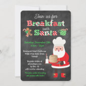 Ontbijt snel met stijl van het kerstbord kaart (Voorkant)