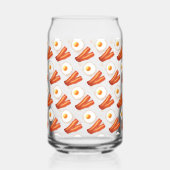 Ontbijt spek en ei blikvorm glas (Achterkant)