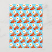 Ontbijt spek en ei briefkaart (Voorkant)