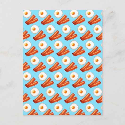 Ontbijt spek en ei briefkaart (Voorkant)