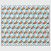 Ontbijt spek en ei cadeaupapier (Vlak)