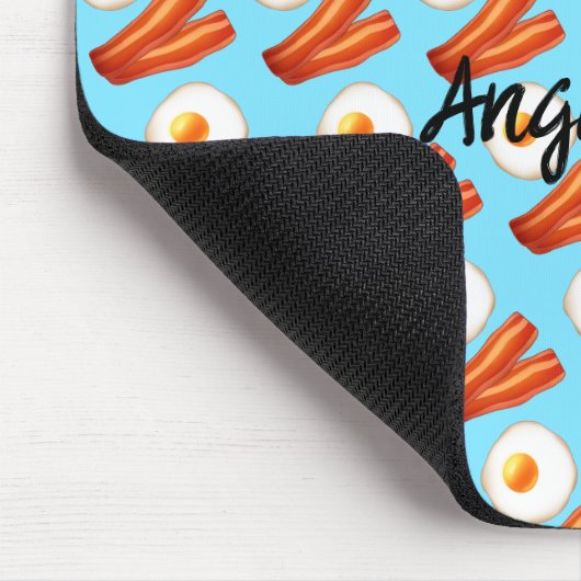 Ontbijt spek en ei muismat (Hoek)