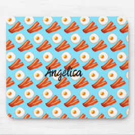 Ontbijt spek en ei muismat