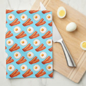 Ontbijt spek en ei theedoek (Quarter Fold)