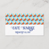 Ontbijt spek en ei visitekaartje (Voorkant)