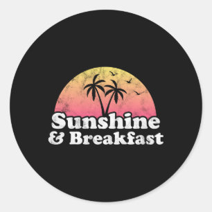 Ontbijt Sunshine en ontbijt Ronde Sticker