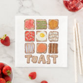 Ontbijt Toast Papieren servetten (Insitu)