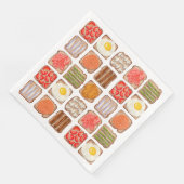 Ontbijt Toast Patroon Papieren servetten (Hoek)