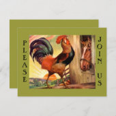 Ontbijt uitnodiging voor sociale oproeppartij (Voorkant / Achterkant)