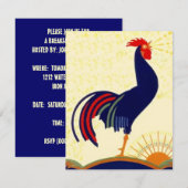 Ontbijt uitnodiging voor sociale oproeppartij (Voorkant / Achterkant)